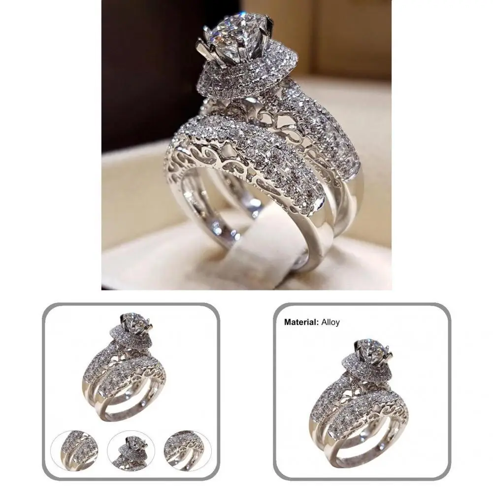 Popular Unisex Rings Double Layers Accessory Electroplated Wear-resistant Rings Engagement Rings Couple Rings 1 Pair
Popular Unisex Rings Double Layers Accessory Electroplated Wear-resistant Rings Engagement Rings Couple Rings 1 Pair