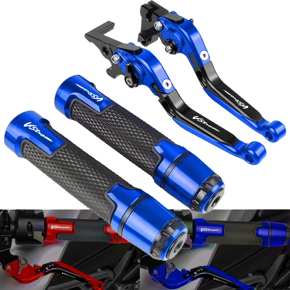 VSTROM LOGO Motorcycle Extendable Brake Clutch Levers Handlebar Hand Grips For SUZUKI DL1000 V-STROM V STROM 2002-2016 2003 2004
VSTROM LOGO Motorcycle Extendable Brake Clutch Levers Handlebar Hand Grips For SUZUKI DL1000 V-STROM V STROM 2002-2016 2003 2004