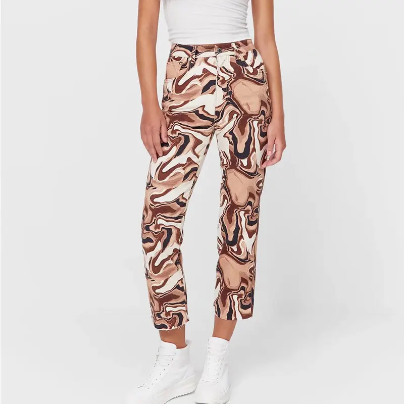 Женские брюки с завышенной талией Nlzgmsj Za, винтажные повседневные широкие брюки с молнией и полосатым принтом, женские осенние брюки, женские... 
Женские брюки с завышенной талией Nlzgmsj Za, винтажные повседневные широкие брюки с молнией и полосатым принтом, женские осенние брюки, женские...