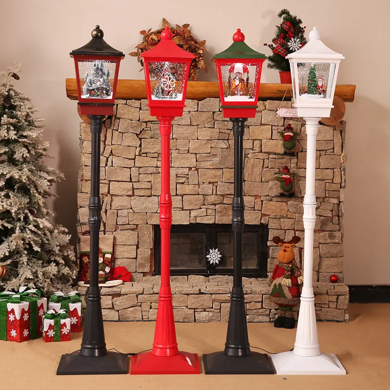 185cm Christmas Decoration Snow Street Light With Music Western Style Merry Christmas Supplies For Garden Layout Festival Party
185cm Christmas Decoration Snow Street Light With Music Western Style Merry Christmas Supplies For Garden Layout Festival Party