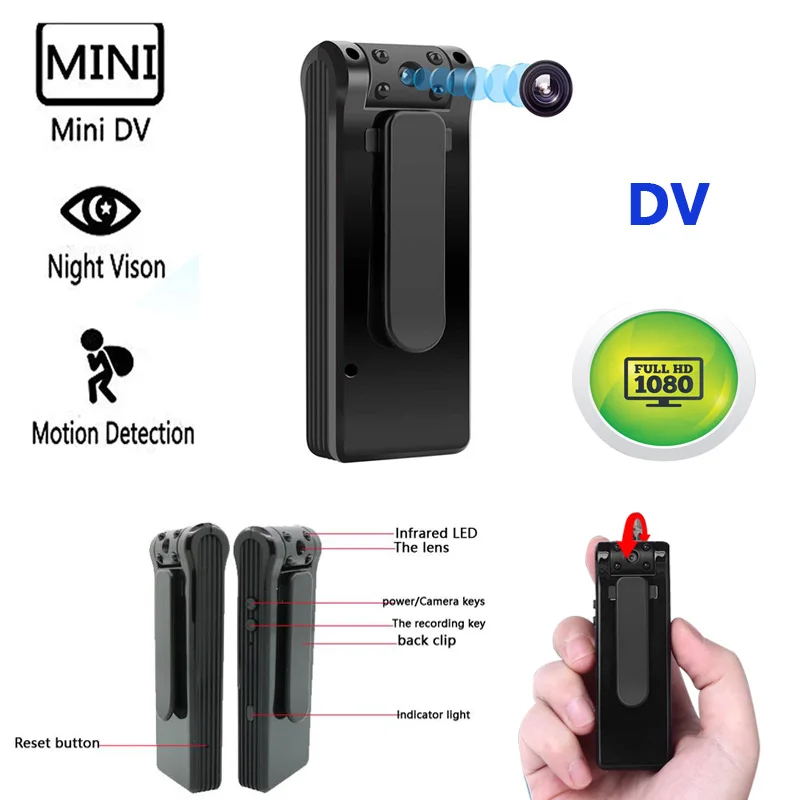 Portable Mini DV Camera 1080P Digital Audio Recorder Meeting Record Camcorder Night Vision Security Video Surveillance Cam 
Portable Mini DV Camera 1080P Digital Audio Recorder Meeting Record Camcorder Night Vision Security Video Surveillance Cam