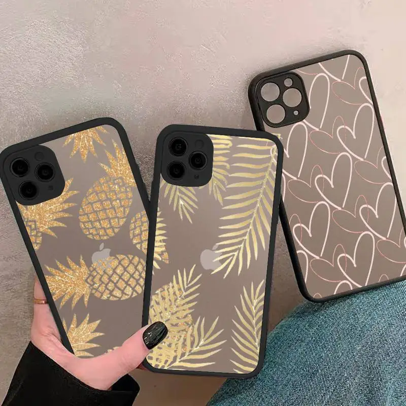 gold Phone Case matte transparent black For iPhone 7 8 x xs xr 11 12 pro plus mini max Clear Funda
gold Phone Case matte transparent black For iPhone 7 8 x xs xr 11 12 pro plus mini max Clear Funda