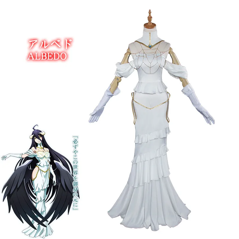 Albedo Cosplay Anime Overlord Cosplay Costume Women White Dress Overlord Albedo Costume Halloween
Albedo Cosplay Anime Overlord Cosplay Costume Women White Dress Overlord Albedo Costume Halloween