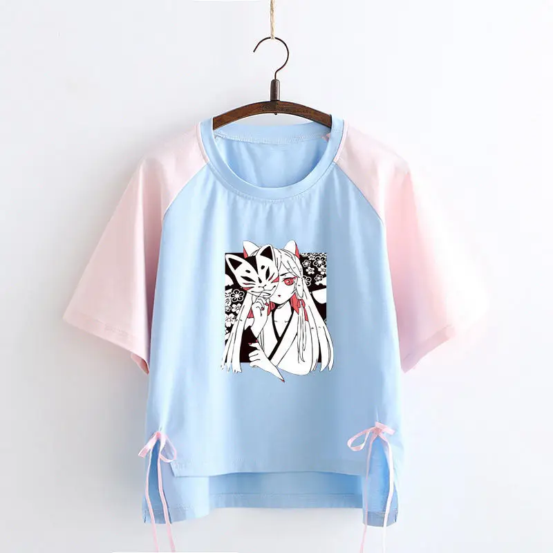 Women's T Shirt Summer Casual Short Sleeved T Shirt Harajuku Anime Style Girl T Shirt School Girls Cotton T Shirt Tops
Women's T Shirt Summer Casual Short Sleeved T Shirt Harajuku Anime Style Girl T Shirt School Girls Cotton T Shirt Tops