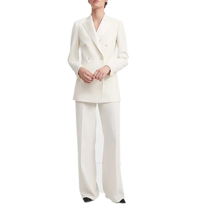 Women pants suits 2 pcs set double breasted blazet pants temperament office lady casual female suit custom made женская одежда
Women pants suits 2 pcs set double breasted blazet pants temperament office lady casual female suit custom made женская одежда