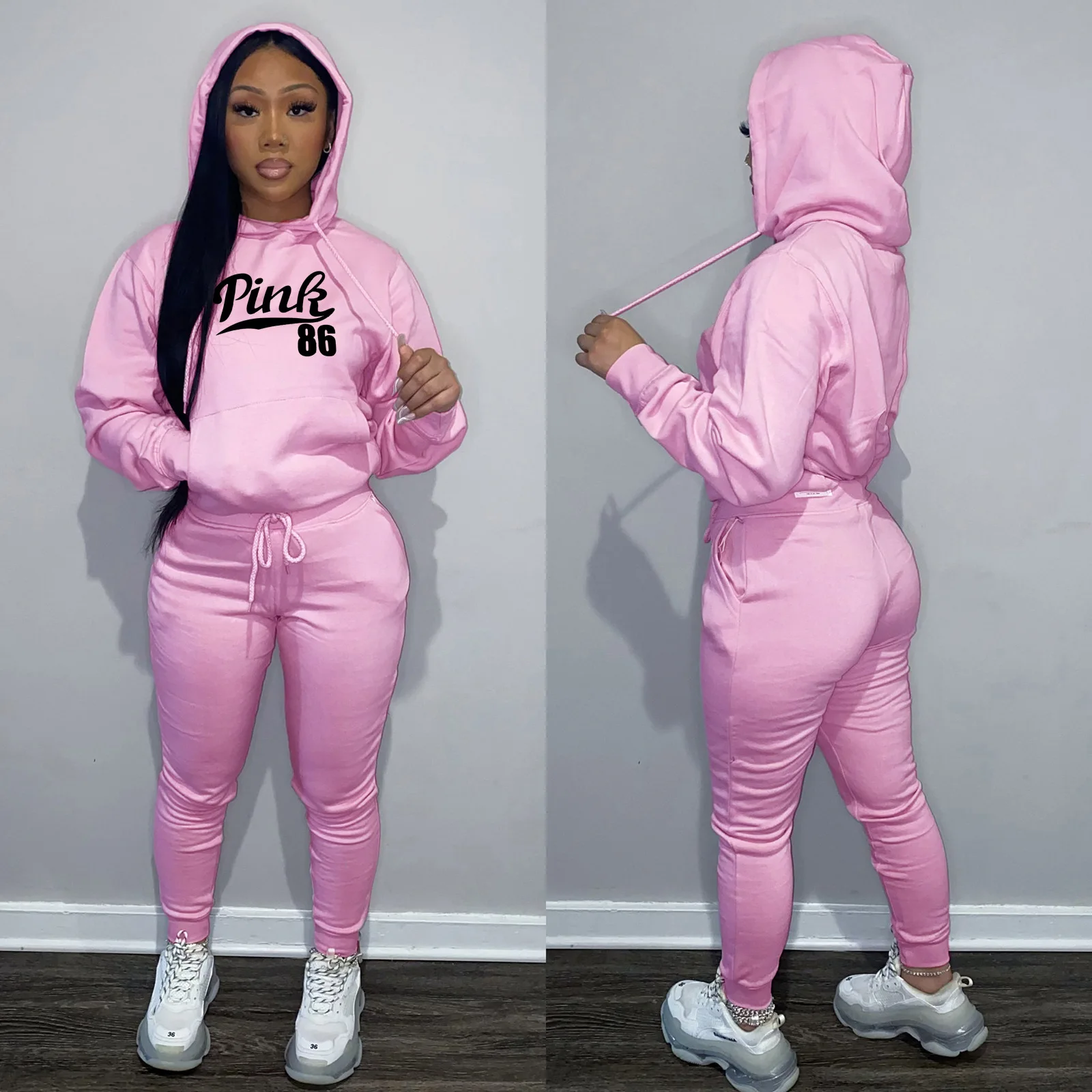 Classic Letter Print Women Two Piece Tracksuit Sets Clothes Fall Winter Sweatshirts Hoodies Skinny Stacked Pants Loungewear
Classic Letter Print Women Two Piece Tracksuit Sets Clothes Fall Winter Sweatshirts Hoodies Skinny Stacked Pants Loungewear