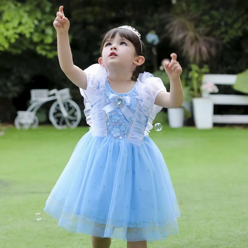 Tonlinker Girls Princess Dresses Children Christmas Birthday Party Blue Snow Queen Costumes Net Yarn Tutu Dress Prom Cosplay
Tonlinker Girls Princess Dresses Children Christmas Birthday Party Blue Snow Queen Costumes Net Yarn Tutu Dress Prom Cosplay