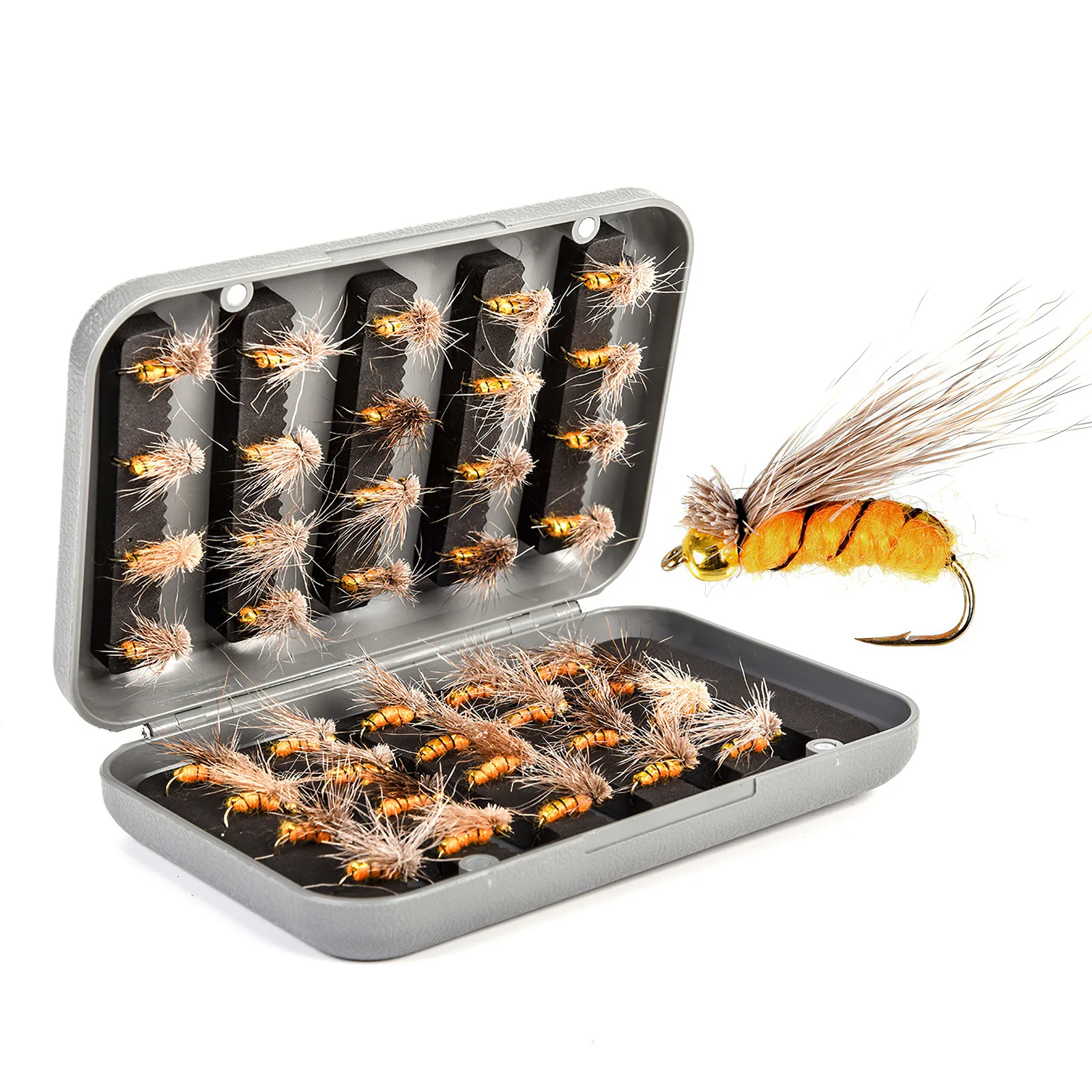 40pcs/set Fly Fishing Dry Flies Wet Flies Assortment Kit with Waterproof Fly Box for Trout Fishing Best gift for fishing lovers
40pcs/set Fly Fishing Dry Flies Wet Flies Assortment Kit with Waterproof Fly Box for Trout Fishing Best gift for fishing lovers