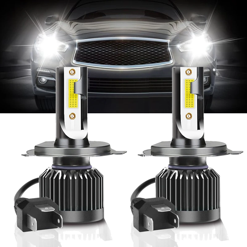 H4 Led Headlights 12V Cars Lamp 2Pcs Bulbs Kits Motorcycles Headlamps 6000K Upgrade Lighting Easy Install Longer Life Safe Drive
H4 Led Headlights 12V Cars Lamp 2Pcs Bulbs Kits Motorcycles Headlamps 6000K Upgrade Lighting Easy Install Longer Life Safe Drive
