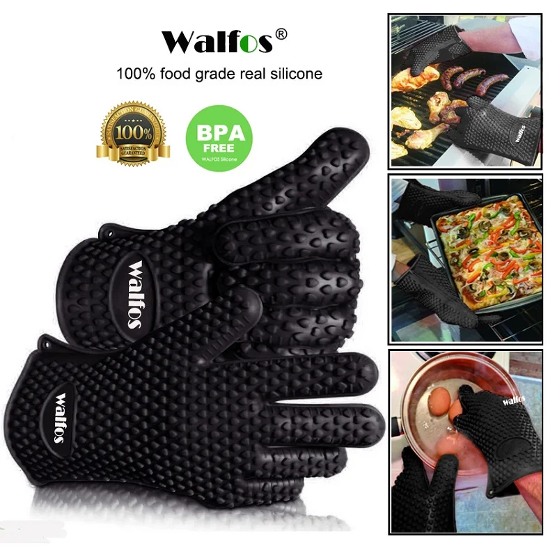 Walfos 2 Pieces Food Grade Heat Resistant Silicone Kitchen Barbecue Oven Glove Cooking BBQ Grill Glove Oven Mitt Baking Glove
Walfos 2 Pieces Food Grade Heat Resistant Silicone Kitchen Barbecue Oven Glove Cooking BBQ Grill Glove Oven Mitt Baking Glove