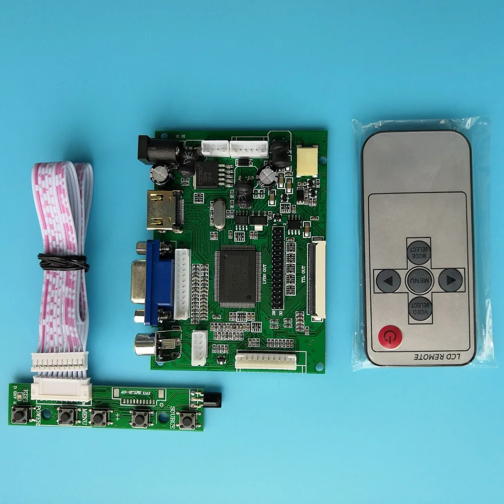 Панель дистанционного управления AT080TN52 для 8 0 "FPC 50pin 2AV + VGA LCD комплект платы
