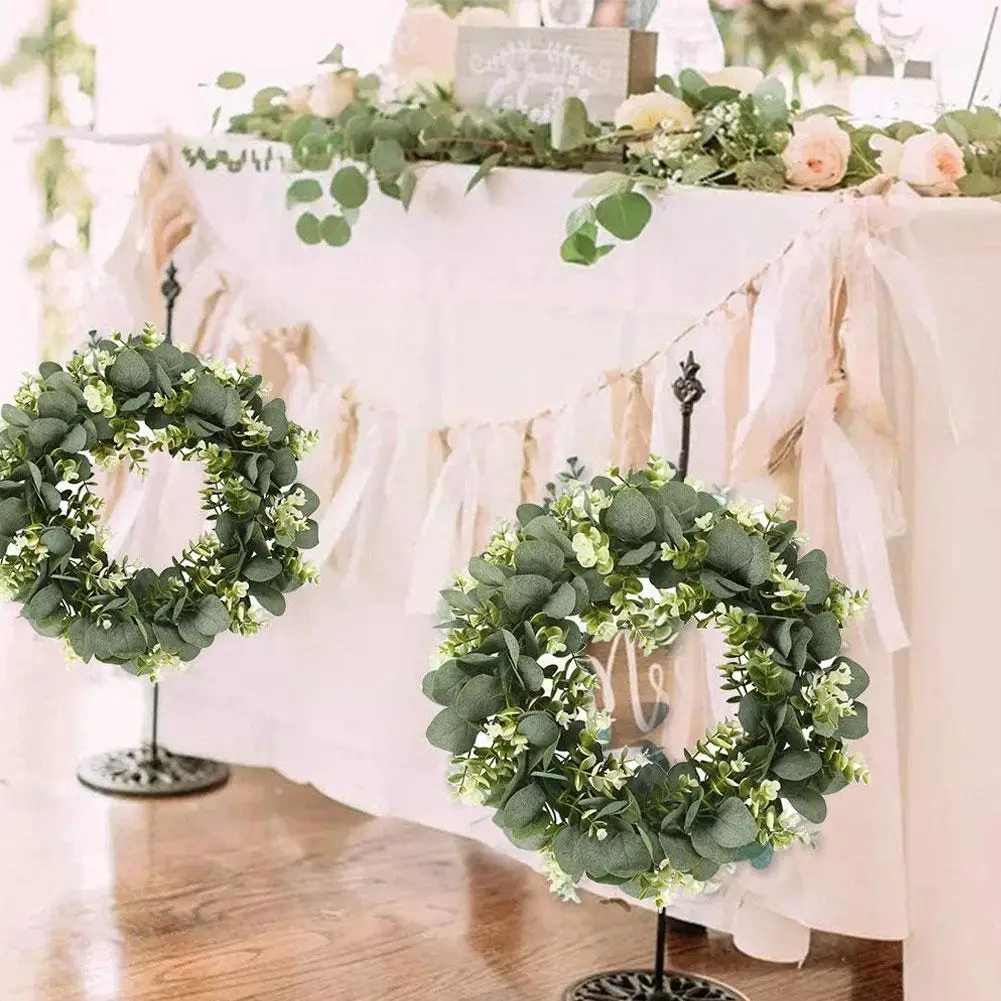 Green Eucalyptus Wreath Artificial Plants Background Supplies Wedding Decor Party Christmas Diy Window Home Gift Wall Decor A5s7
Green Eucalyptus Wreath Artificial Plants Background Supplies Wedding Decor Party Christmas Diy Window Home Gift Wall Decor A5s7