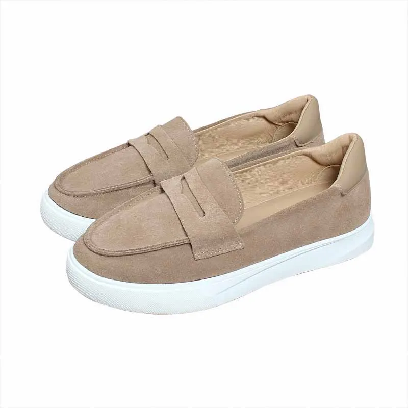 Womens Loafers Shoes Casual Female Sneakers Clogs Platform Increas Height Round Toe Shallow Mouth Flats Genuine Leather Slip-on
Womens Loafers Shoes Casual Female Sneakers Clogs Platform Increas Height Round Toe Shallow Mouth Flats Genuine Leather Slip-on