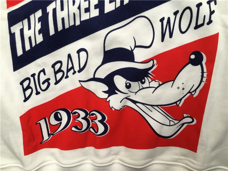 New 19 luxury High Men Big Bad Wolf 3 pigs Hoodies Hoody hooded Sweatshirts velvet Cotton Drake Thicken Fleece pullover #E3
New 19 luxury High Men Big Bad Wolf 3 pigs Hoodies Hoody hooded Sweatshirts velvet Cotton Drake Thicken Fleece pullover #E3