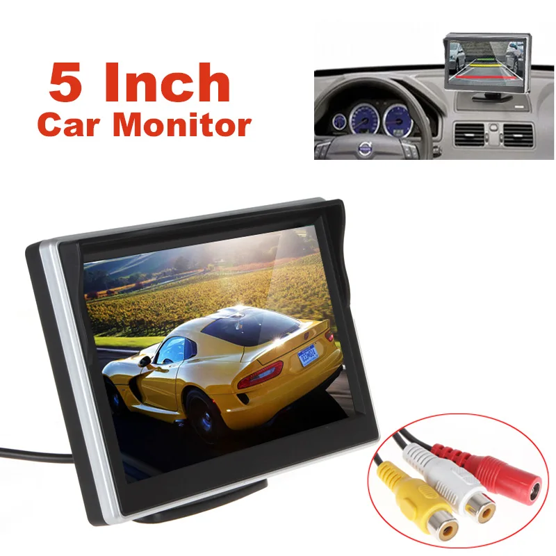 DC 12V 24V 5 Inch 480x272 TFT LCD Digital Car Rear View Monitor LCD Display 16:9 for VCD DVD GPS Camera with Front Diaphragm
DC 12V 24V 5 Inch 480x272 TFT LCD Digital Car Rear View Monitor LCD Display 16:9 for VCD DVD GPS Camera with Front Diaphragm