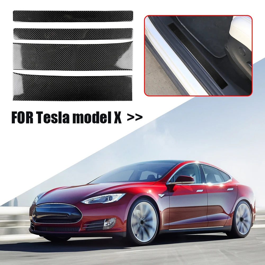 4pcs Car Door Sill Threshold Pedal Trim Stickers Fiber for Tesla Model X 2015-2019 Carbon Fiber Door Sill Anti Scratch Protector
4pcs Car Door Sill Threshold Pedal Trim Stickers Fiber for Tesla Model X 2015-2019 Carbon Fiber Door Sill Anti Scratch Protector