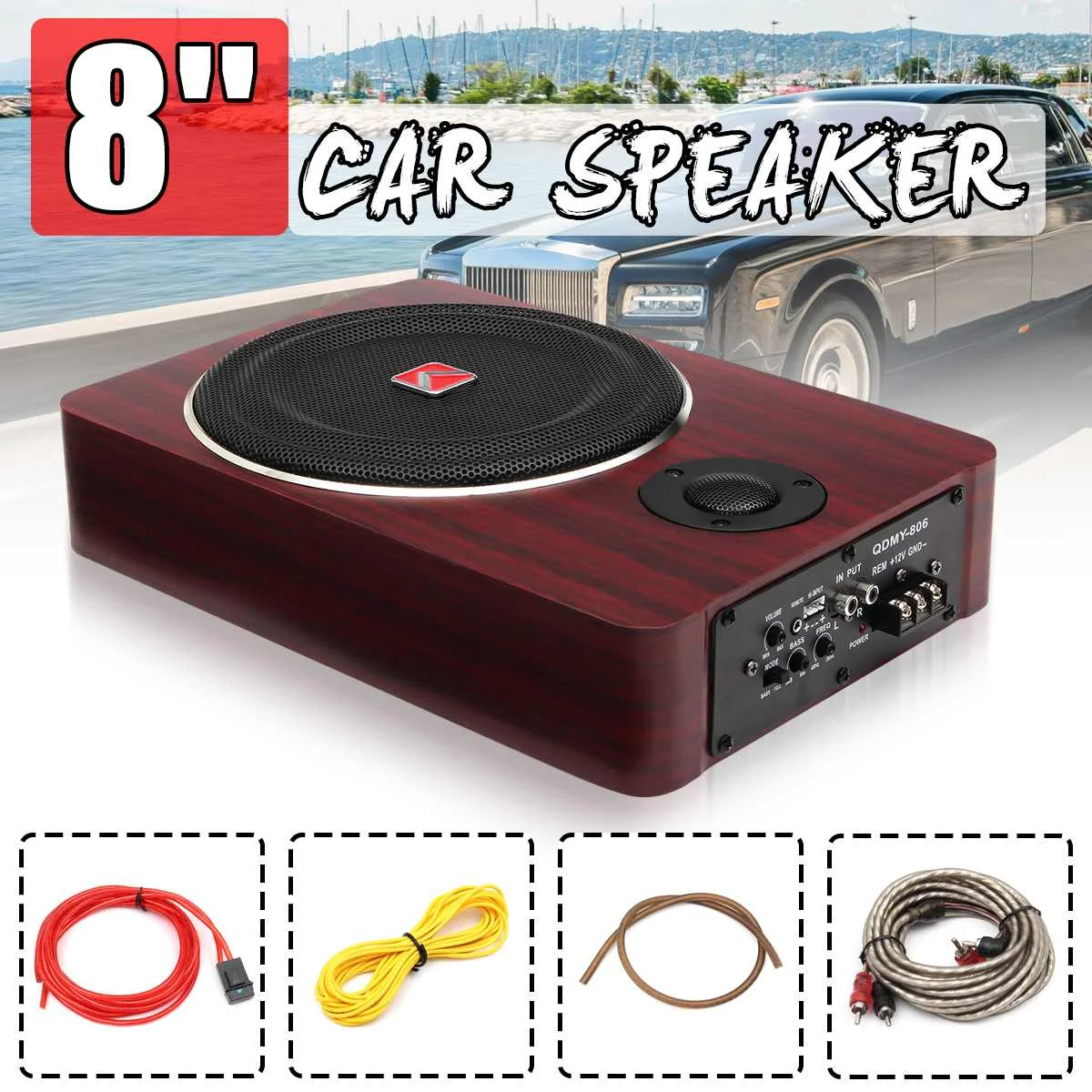 8" 600W Ultra Thin Car Active Subwoofer Speaker Under Seat Vehicle Subwoofer Bass Amplifier Enclosure Car Audio Amplifier
8" 600W Ultra Thin Car Active Subwoofer Speaker Under Seat Vehicle Subwoofer Bass Amplifier Enclosure Car Audio Amplifier