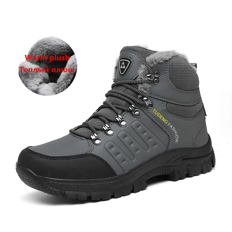 Men's Winter Boots Warm Plush Men's Snow Boots High Quality Leather Waterproof Men Sneakers Outdoor Men Hiking Boots Work Shoes
Men's Winter Boots Warm Plush Men's Snow Boots High Quality Leather Waterproof Men Sneakers Outdoor Men Hiking Boots Work Shoes