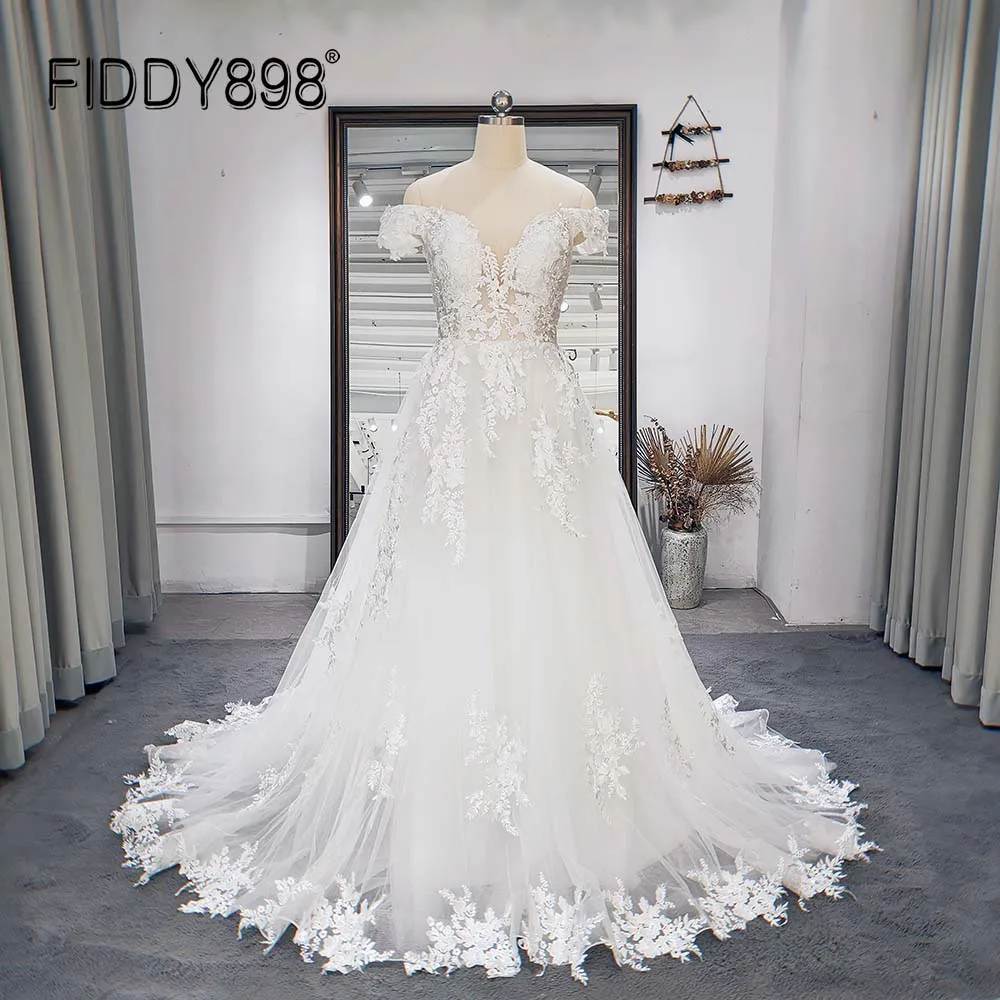 FIDDY898 Vintage A Line Wedding Dress vestido de novia Elegant White Dress Off Shoulder Lace Bridal Gown vestidos elegantes
FIDDY898 Vintage A Line Wedding Dress vestido de novia Elegant White Dress Off Shoulder Lace Bridal Gown vestidos elegantes