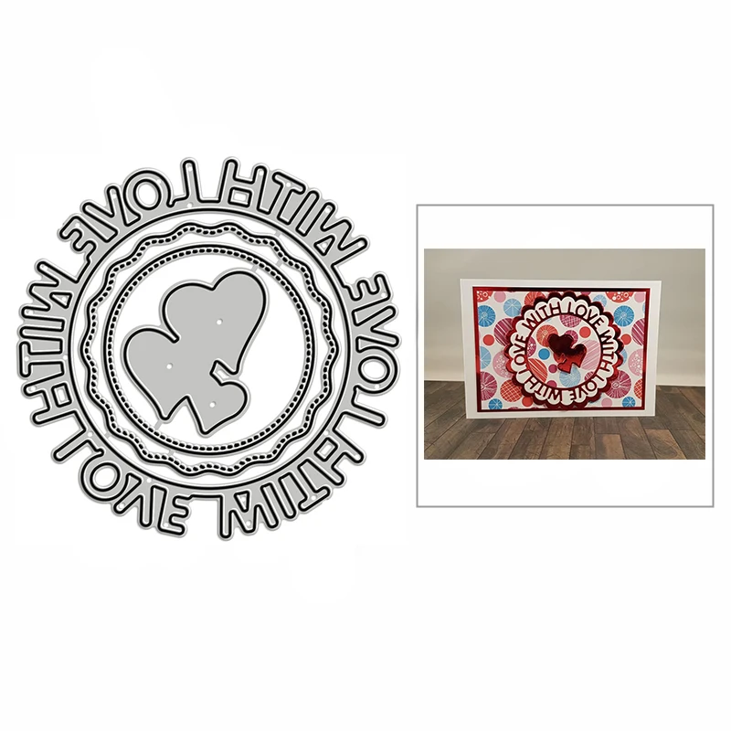New With Love Circle Heart Doily Craft Embossing Mold 2021 Metal Cutting Dies for DIY Decorative Scrapbooking Album Card Making
New With Love Circle Heart Doily Craft Embossing Mold 2021 Metal Cutting Dies for DIY Decorative Scrapbooking Album Card Making