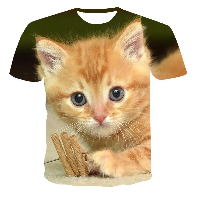 2020 New Hot Sale European Style Short Sleeve 3d Printed T -Shirt ,Playful Cat Series Top ,Factory Direct Sales
2020 New Hot Sale European Style Short Sleeve 3d Printed T -Shirt ,Playful Cat Series Top ,Factory Direct Sales