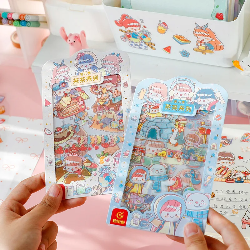 12 Bags Mixed Total 48PCS Cute Cartoon PVC Stickers Colorful Sweet Life Decoration Sticker Set DIY Decoration Supplies
12 Bags Mixed Total 48PCS Cute Cartoon PVC Stickers Colorful Sweet Life Decoration Sticker Set DIY Decoration Supplies