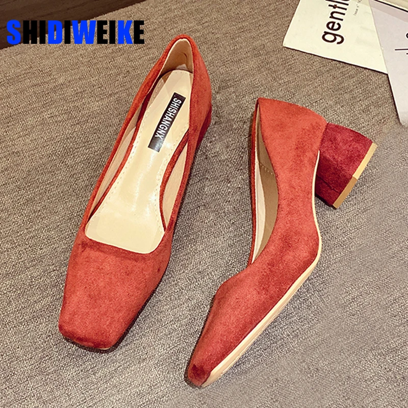 Square High Heels Shoes Woman Spring Flock Faux Suede Square Toe Black Heels Women's Shoes Office Ladies Female Pumps Shoes
Square High Heels Shoes Woman Spring Flock Faux Suede Square Toe Black Heels Women's Shoes Office Ladies Female Pumps Shoes