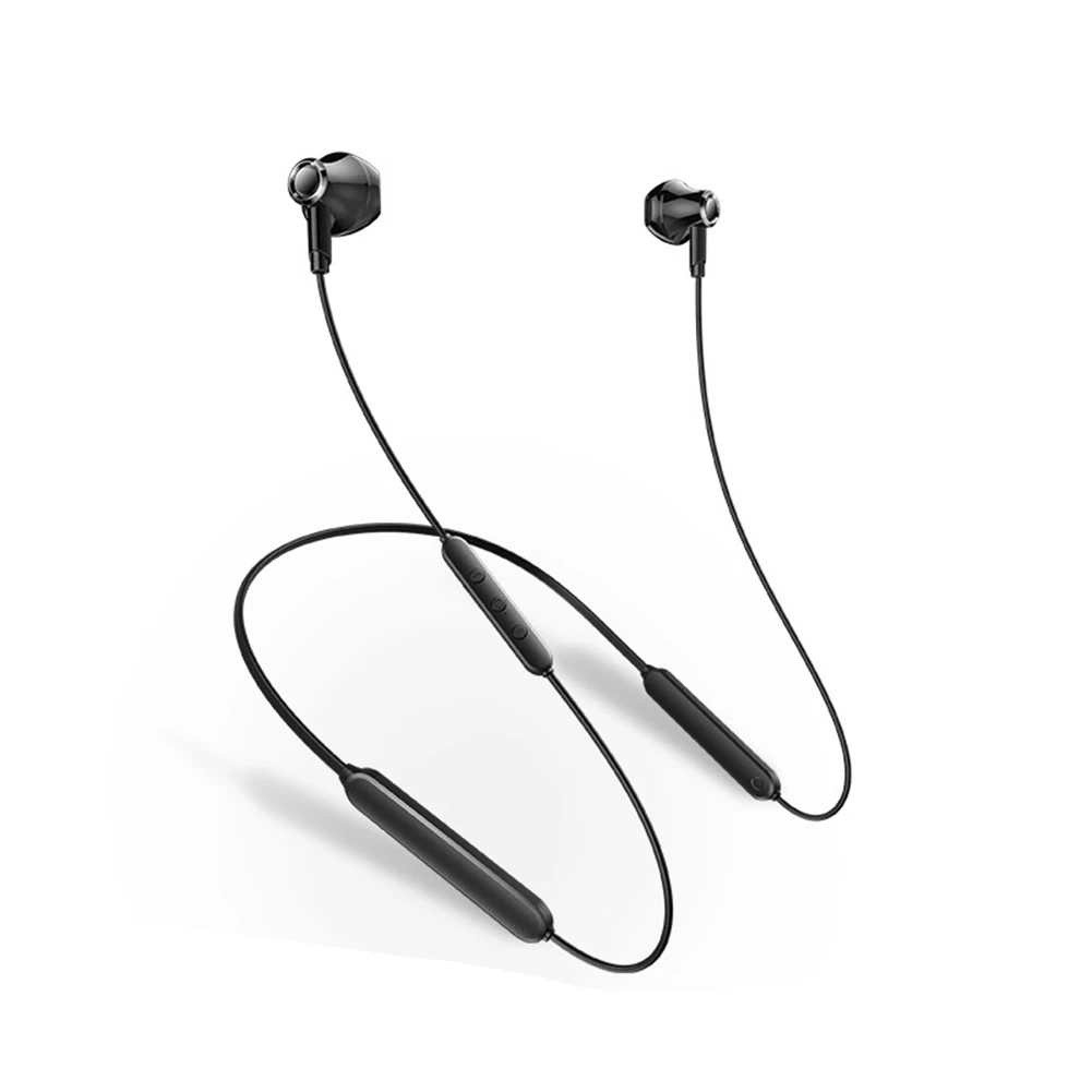 Беспроводные наушники Bluetooth 5 0 спортивные с высоким воротом стереонаушники