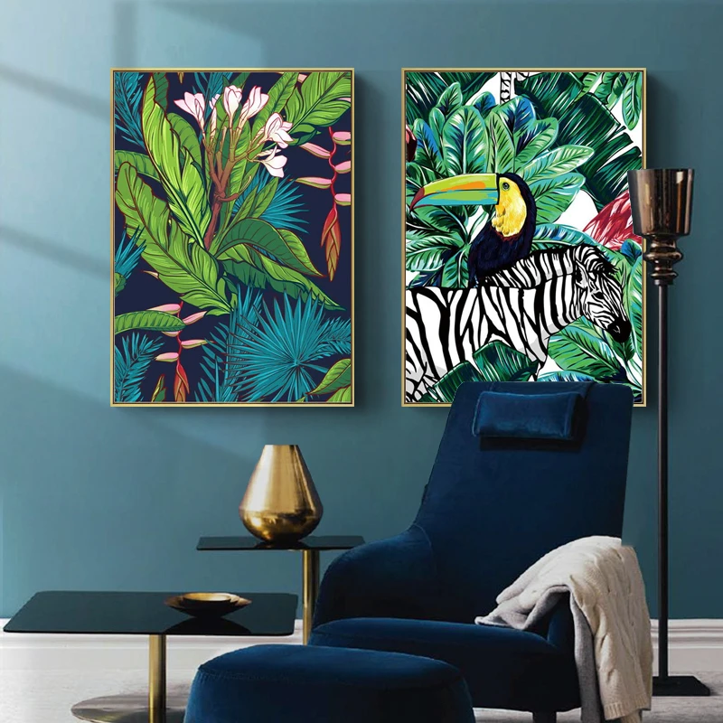 Northern Europe Tiger Forest Animals Poster Wall Art Toucan Flamingo Canvas Painting Living Room Home Wall Decoration Cuadros
Northern Europe Tiger Forest Animals Poster Wall Art Toucan Flamingo Canvas Painting Living Room Home Wall Decoration Cuadros