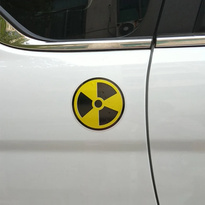 8.2*8.2cm Creative radiation sign Car-Sticker Automobiles Motorcycles Window Bumper Laptop Vinyl Decal PVC Decorative Goods
8.2*8.2cm Creative radiation sign Car-Sticker Automobiles Motorcycles Window Bumper Laptop Vinyl Decal PVC Decorative Goods