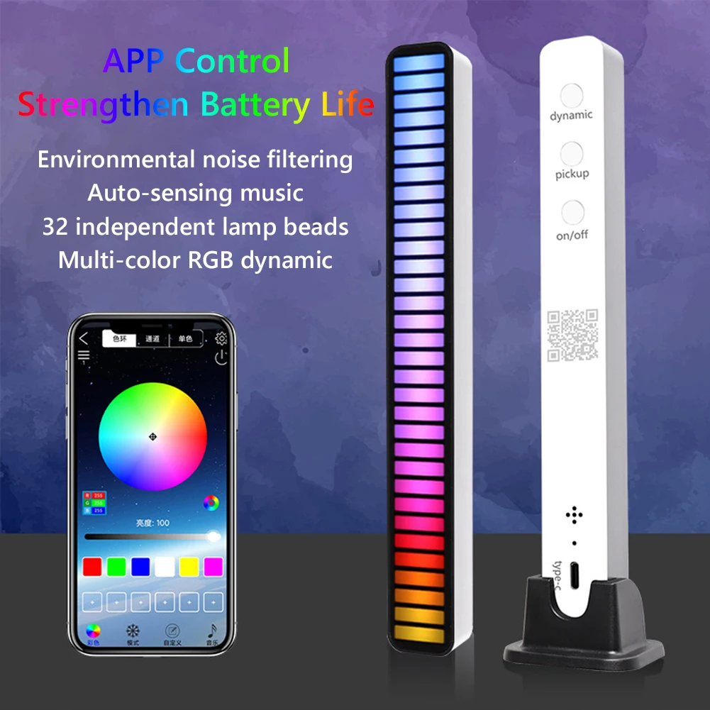 LED Strip Light Sound Control Pickup Rhythm Light Music Atmosphere Light RGB Colorful Tube USB Energy-Saving Lamp Ambient Light
LED Strip Light Sound Control Pickup Rhythm Light Music Atmosphere Light RGB Colorful Tube USB Energy-Saving Lamp Ambient Light