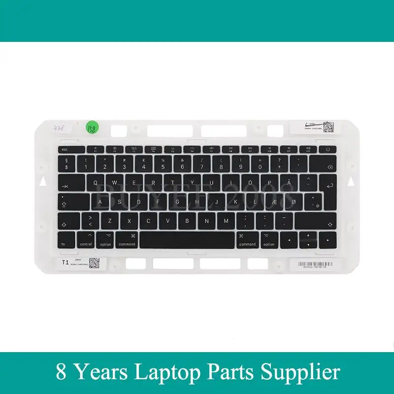Оригинальная сменная клавиатура 13 "A1708 Dansk для Macbook Pro Retina A1708 клавиши с датской