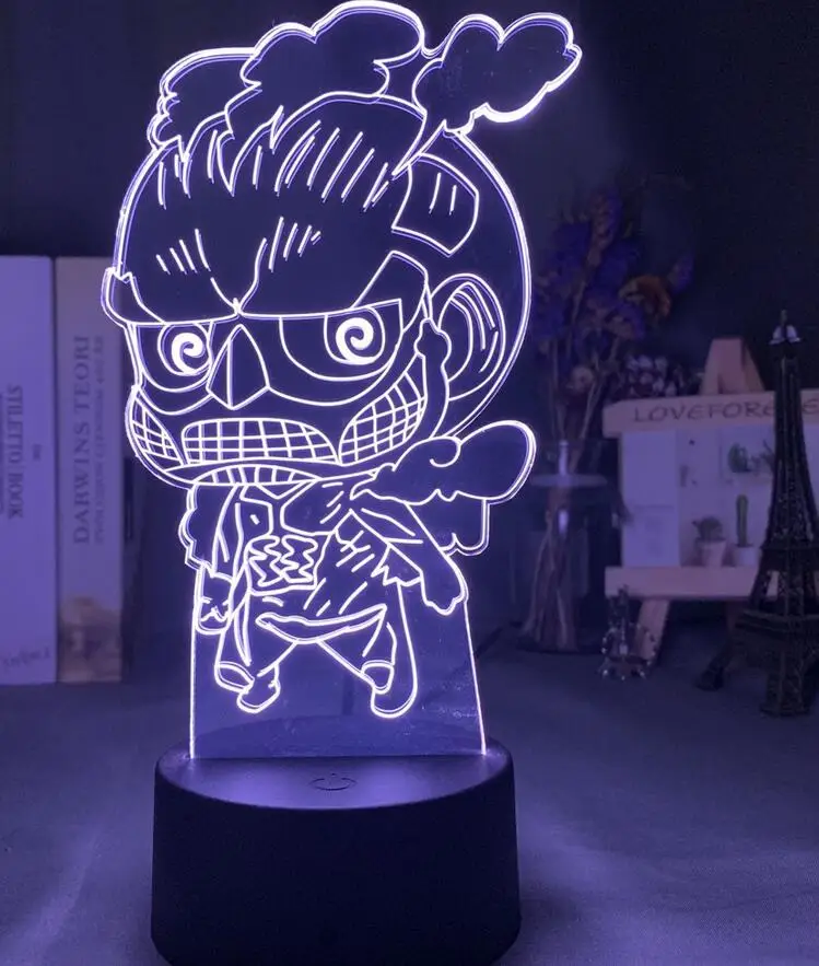 Japan Movie Attack on Titan 3D Lamp Anime Figure Levi Eren Jaeger Mikasa Ackerman 3D Led Night Light Home Ornaments Figure Doll
Japan Movie Attack on Titan 3D Lamp Anime Figure Levi Eren Jaeger Mikasa Ackerman 3D Led Night Light Home Ornaments Figure Doll