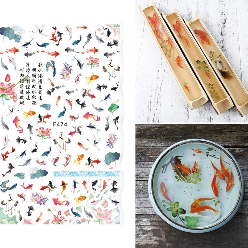 Goldfish Painting Stickers Nail Art Decorations Epoxy Resin Mold Filler DIY Crafts Jewelry Making Fillings Material
Goldfish Painting Stickers Nail Art Decorations Epoxy Resin Mold Filler DIY Crafts Jewelry Making Fillings Material