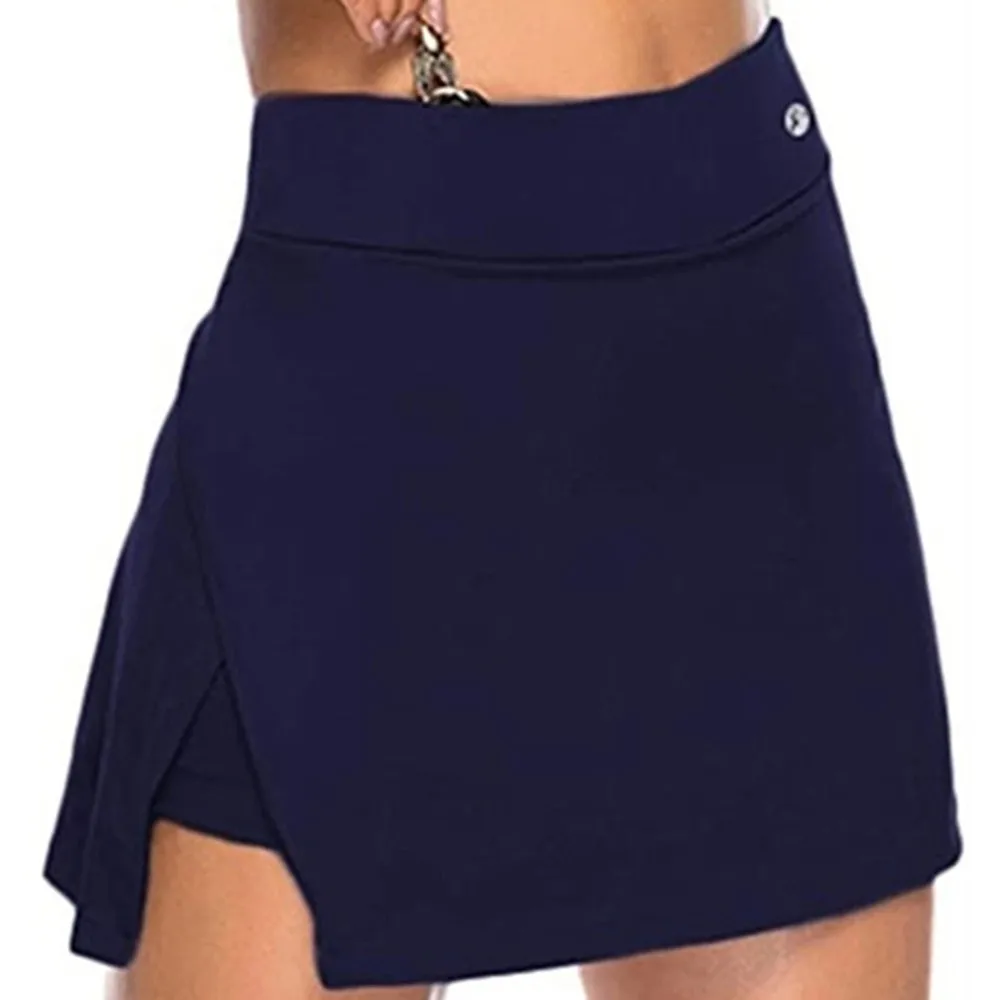 Women Fashion Athletic Skort With Pocket Fitness Workout Skirt Irregular Split Casual Simple High Waist Elastic Women's Skirt
Women Fashion Athletic Skort With Pocket Fitness Workout Skirt Irregular Split Casual Simple High Waist Elastic Women's Skirt