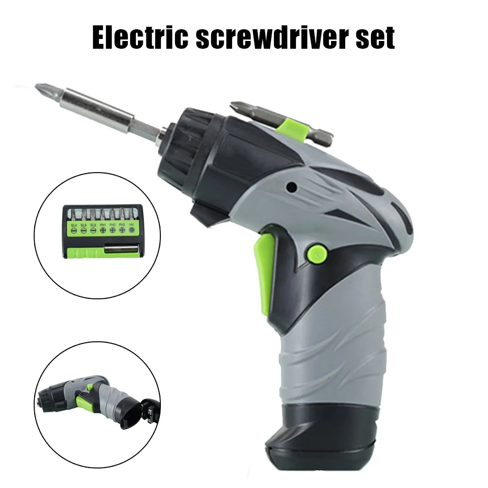 Portable Electric Cordless Screwdriver Impact Keyless Chuck Charging Battery With Front LED Light 9pcs Screwdriver Bits
Portable Electric Cordless Screwdriver Impact Keyless Chuck Charging Battery With Front LED Light 9pcs Screwdriver Bits
