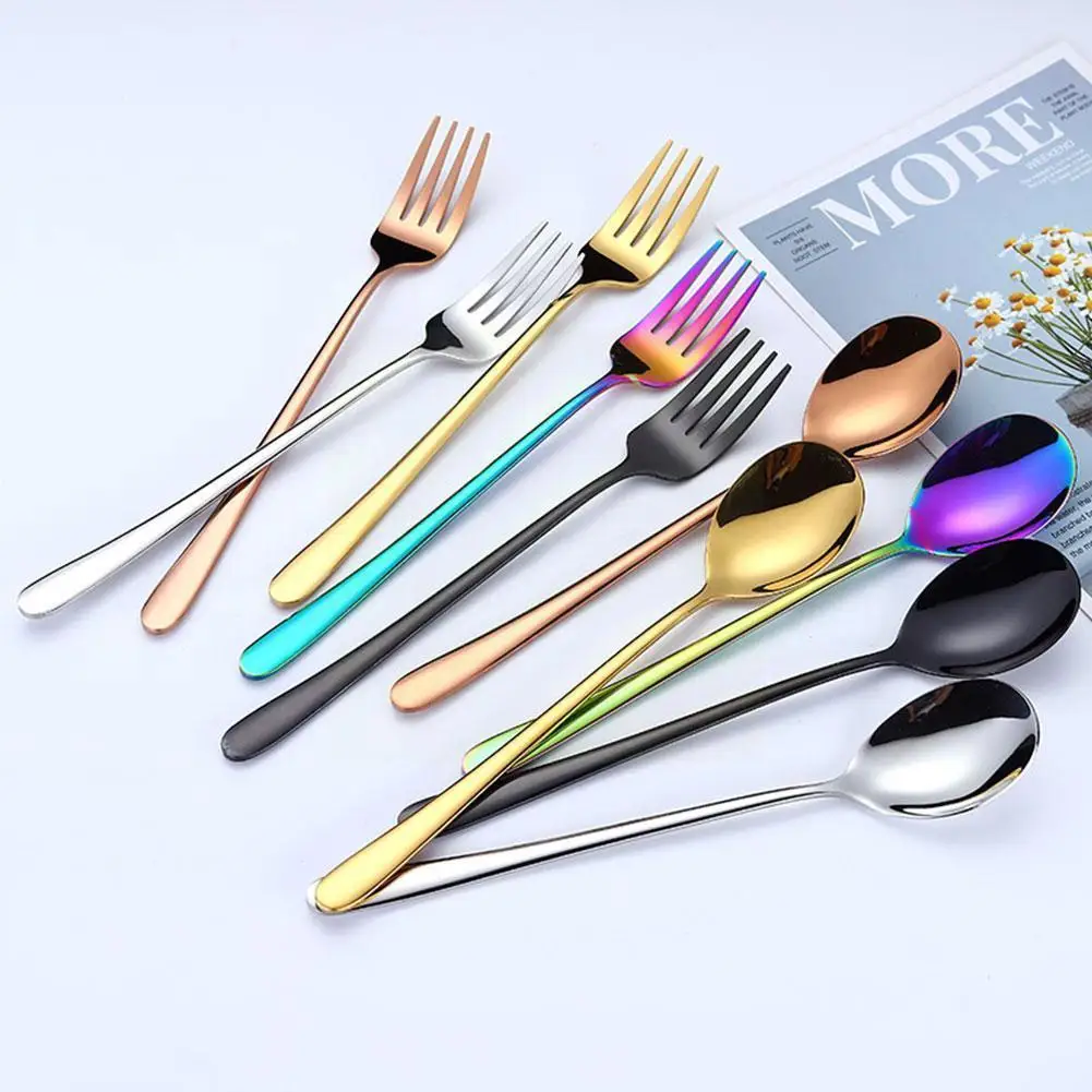 Steel Dinner Fork Spoons Rainbow Fork Hotel Restaurant Cutlery Fork Steak Dinnerware Supplies Tableware Party Gold T4r2
Steel Dinner Fork Spoons Rainbow Fork Hotel Restaurant Cutlery Fork Steak Dinnerware Supplies Tableware Party Gold T4r2