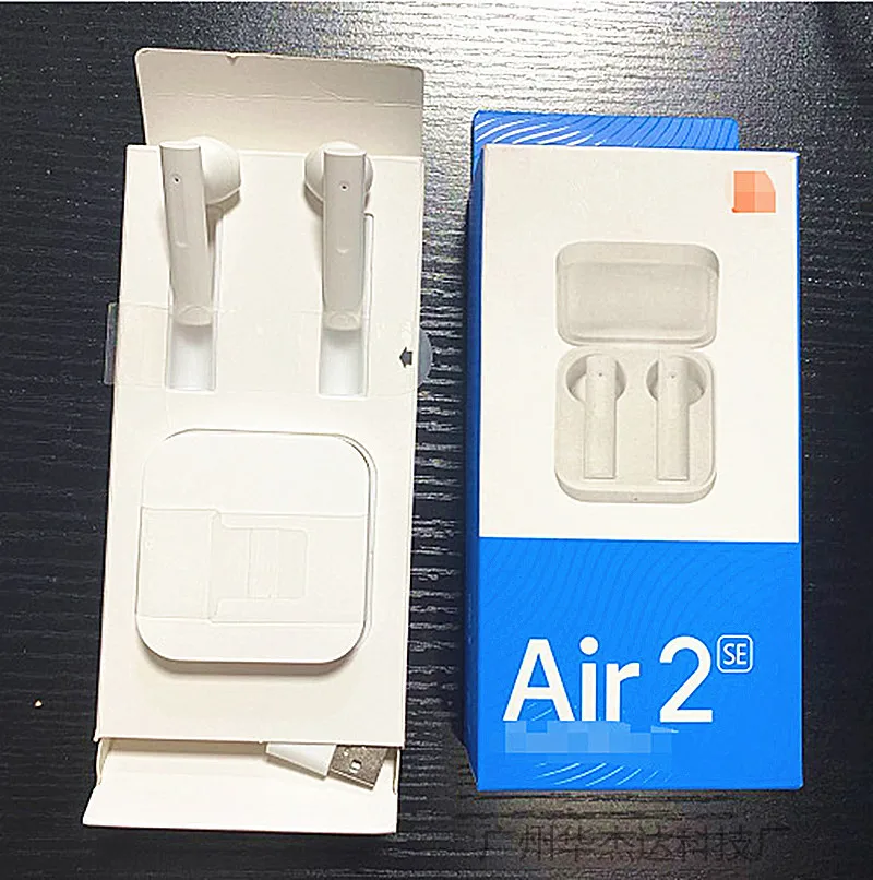 Фото Новый xiao Mi Air 2 SE наушники вкладыши TWS с Спортивные беспроводные Bluetooth бас AirDots pro 20