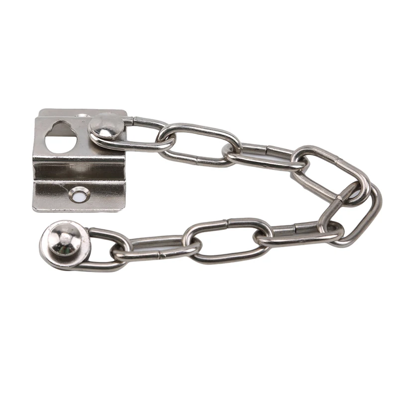 High Quality Chain Sturdy Steel Home Safety Nickel Finish With Screw Safety Hotel Door Security Door Anti-theft Chain
High Quality Chain Sturdy Steel Home Safety Nickel Finish With Screw Safety Hotel Door Security Door Anti-theft Chain