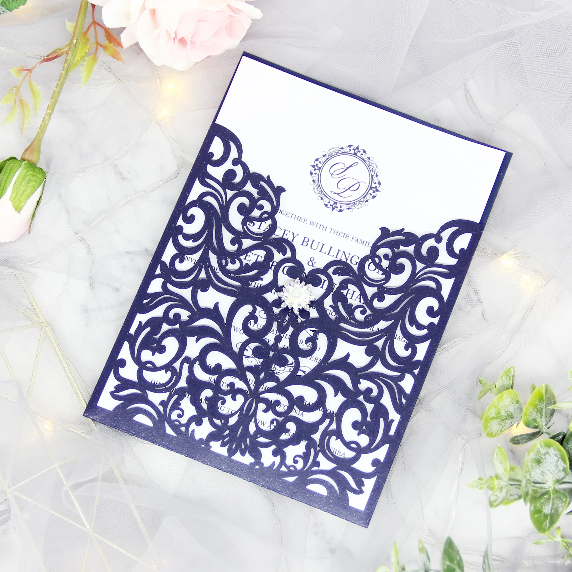 20pcs Laser Cut Wedding Invitations Card Glitter Paper With Diamods for Engagement Party Birthday Baby Shower Bridal Shower
20pcs Laser Cut Wedding Invitations Card Glitter Paper With Diamods for Engagement Party Birthday Baby Shower Bridal Shower