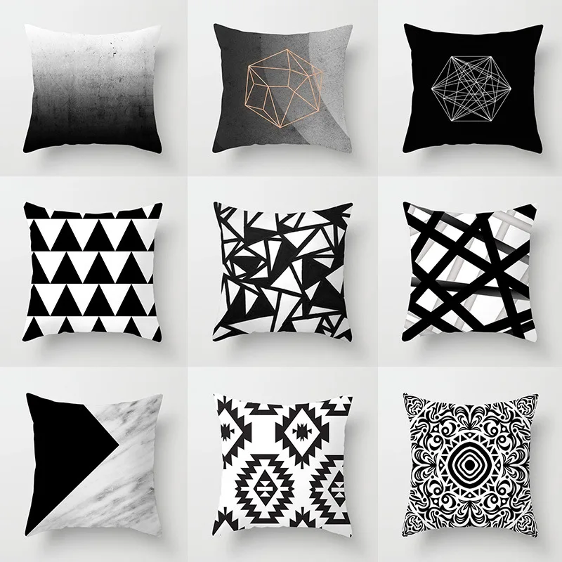 Yaapeet 1pc Geometric Throw Pillow Case Black White Cushion Cover Classical Printed Pillowcase Decorative Gradient Cushion Cover
Yaapeet 1pc Geometric Throw Pillow Case Black White Cushion Cover Classical Printed Pillowcase Decorative Gradient Cushion Cover