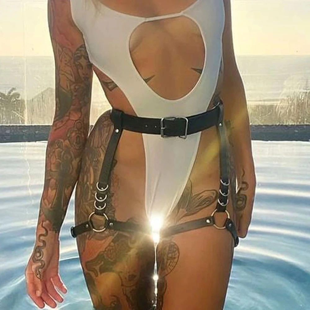Women Leather Lingerie Garter Belt Sexy Body Bondage Stockings Belt Goth Adjustable Waist To Leg Harness Suspenders Sword Belt
Women Leather Lingerie Garter Belt Sexy Body Bondage Stockings Belt Goth Adjustable Waist To Leg Harness Suspenders Sword Belt