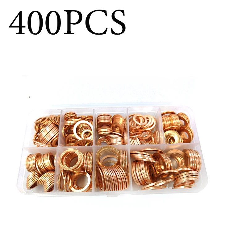 Смешанные медные уплотнения M5 M6 M8 M10 M12 M14 M16 M18 M20 M22, медные кольца, медные шайбы, металлические крепежные принадлежности, 400 шт.
Смешанные медные уплотнения M5 M6 M8 M10 M12 M14 M16 M18 M20 M22, медные кольца, медные шайбы, металлические крепежные принадлежности, 400 шт.