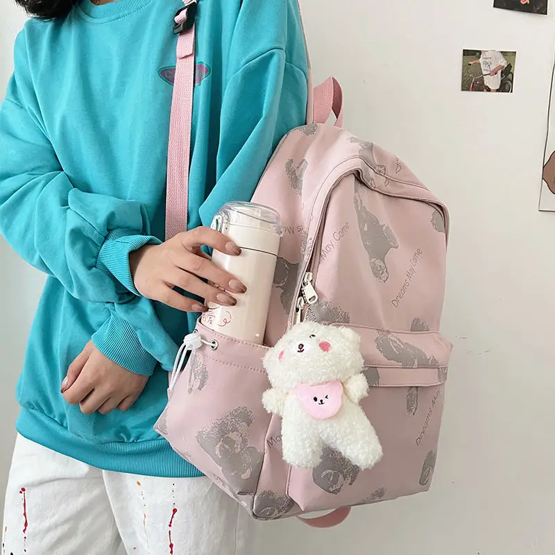 Cute Cartoon Korean Backpack Women School Bags for Girls Teen Student Schoolbag Casual College Style
Cute Cartoon Korean Backpack Women School Bags for Girls Teen Student Schoolbag Casual College Style