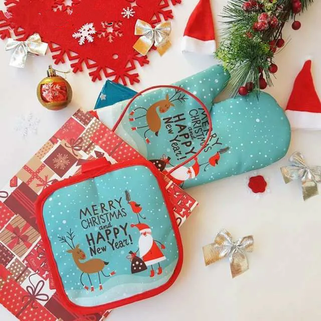 2pcs/set Christmas Baking Anti-Hot Gloves Pad Oven Dining BBQ Kitchen Mat Home Decor New Year Natal Xmas Party Decoration Supply
2pcs/set Christmas Baking Anti-Hot Gloves Pad Oven Dining BBQ Kitchen Mat Home Decor New Year Natal Xmas Party Decoration Supply