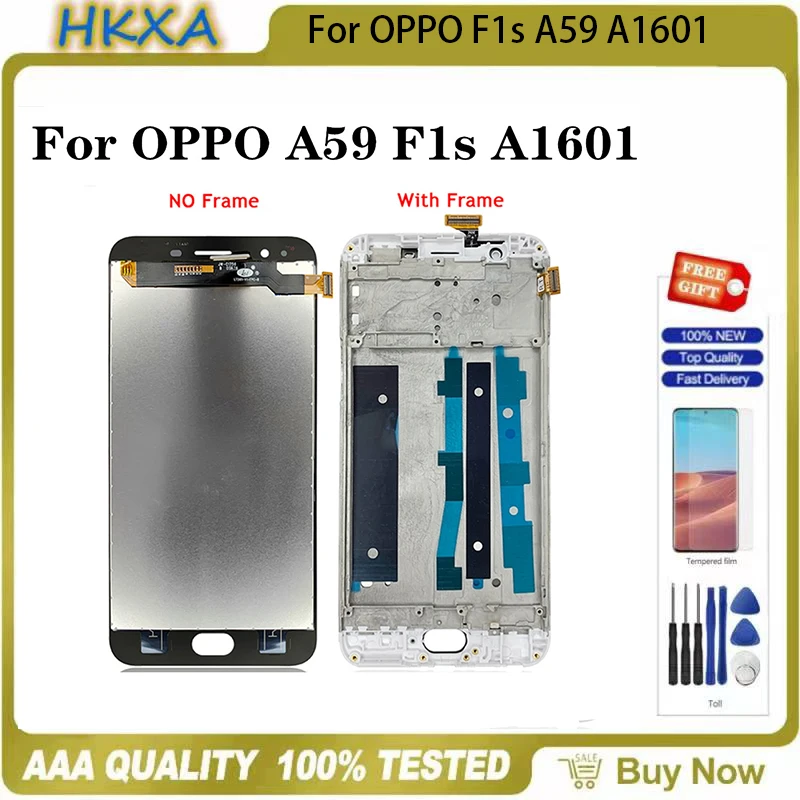 ЖК-дисплей 5,5 дюйма для OPPO F1s A59 A1601, кодирующий преобразователь сенсорного экрана в сборе дюйма, с запасными частями и подарками
ЖК-дисплей 5,5 дюйма для OPPO F1s A59 A1601, кодирующий преобразователь сенсорного экрана в сборе дюйма, с запасными частями и подарками