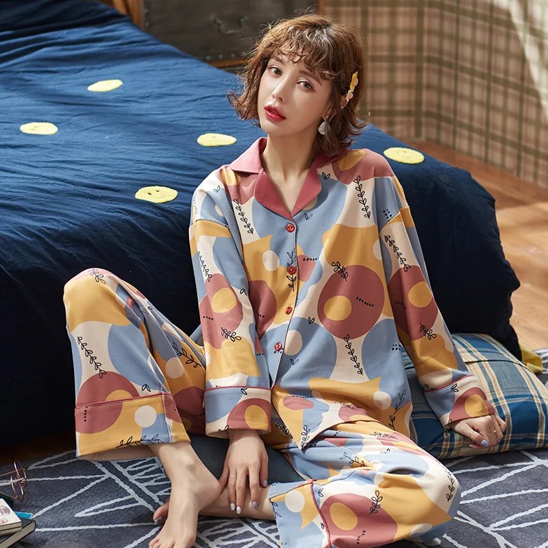 2 piece Sexy Spring Home Couple Lounge Gift Pajamas Sets Women Print Soft Cotton Carton Fashion Men Long Sleeve Sleepwear Suit
2 piece Sexy Spring Home Couple Lounge Gift Pajamas Sets Women Print Soft Cotton Carton Fashion Men Long Sleeve Sleepwear Suit