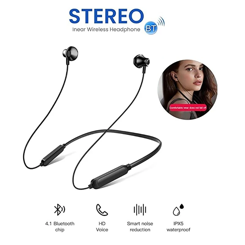 Bluetooth 5.0 headset electromagnetic stereo IPX7 waterproof wireless sports headset with microphone, suitable for Andriod iOS
Bluetooth 5.0 headset electromagnetic stereo IPX7 waterproof wireless sports headset with microphone, suitable for Andriod iOS