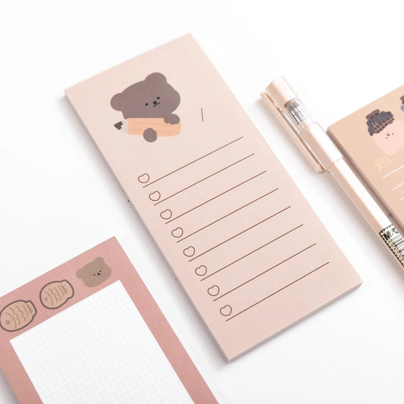 Cute Korean Biscuits Bear Memo Pad Message Notes Decorative Notepad Note Check List Memo Stationery Office Supplies
Cute Korean Biscuits Bear Memo Pad Message Notes Decorative Notepad Note Check List Memo Stationery Office Supplies