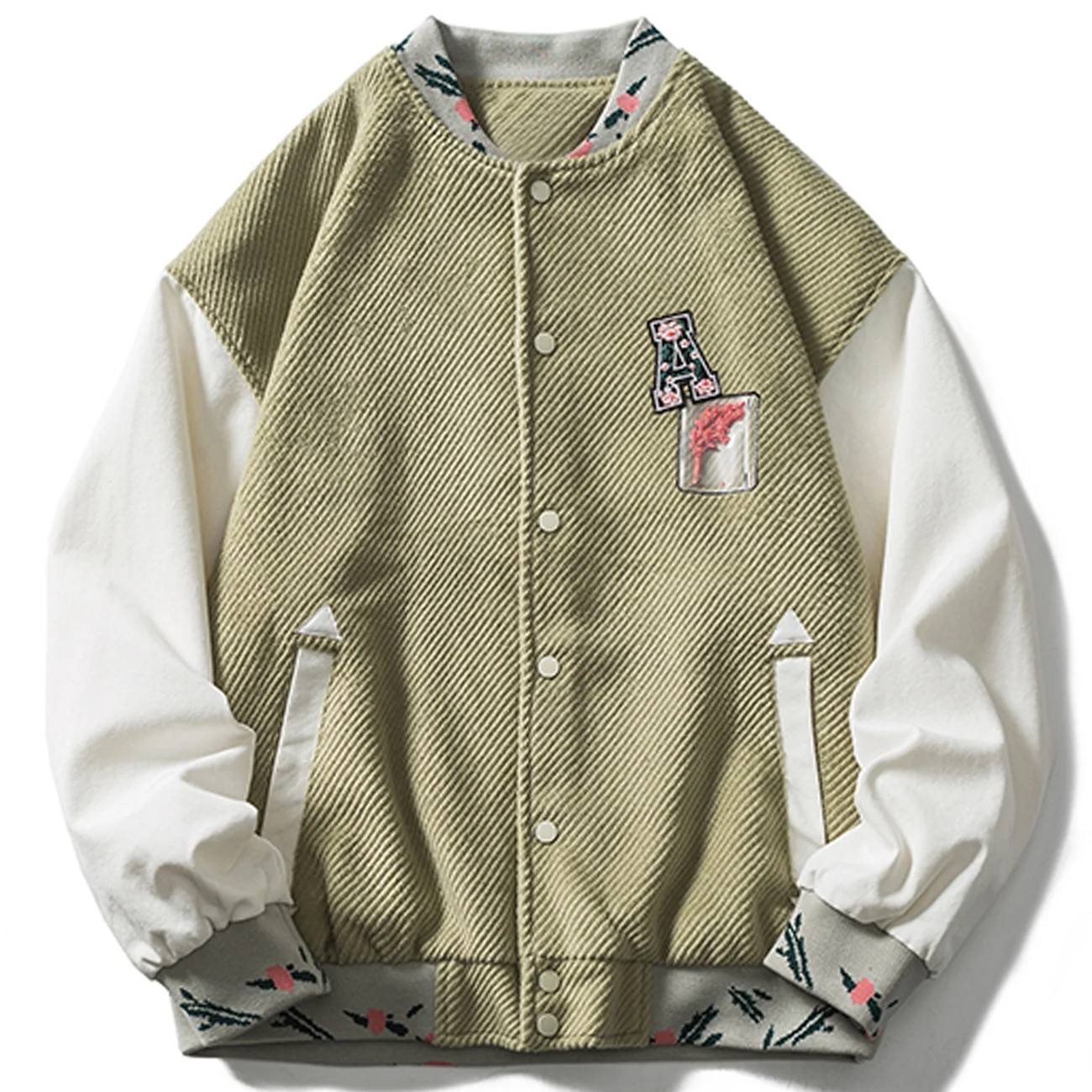 LACIBLE Harajuku Hip Hop Corduroy Patchwork Bomber Jacket Coat Men Streetwear Autumn Embroidery Baseball Jacket Coat Outwear
LACIBLE Harajuku Hip Hop Corduroy Patchwork Bomber Jacket Coat Men Streetwear Autumn Embroidery Baseball Jacket Coat Outwear